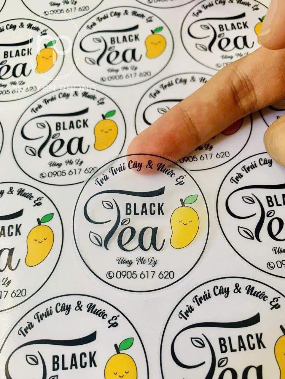 Mẫu in logo decal 7 màu sáng tạo